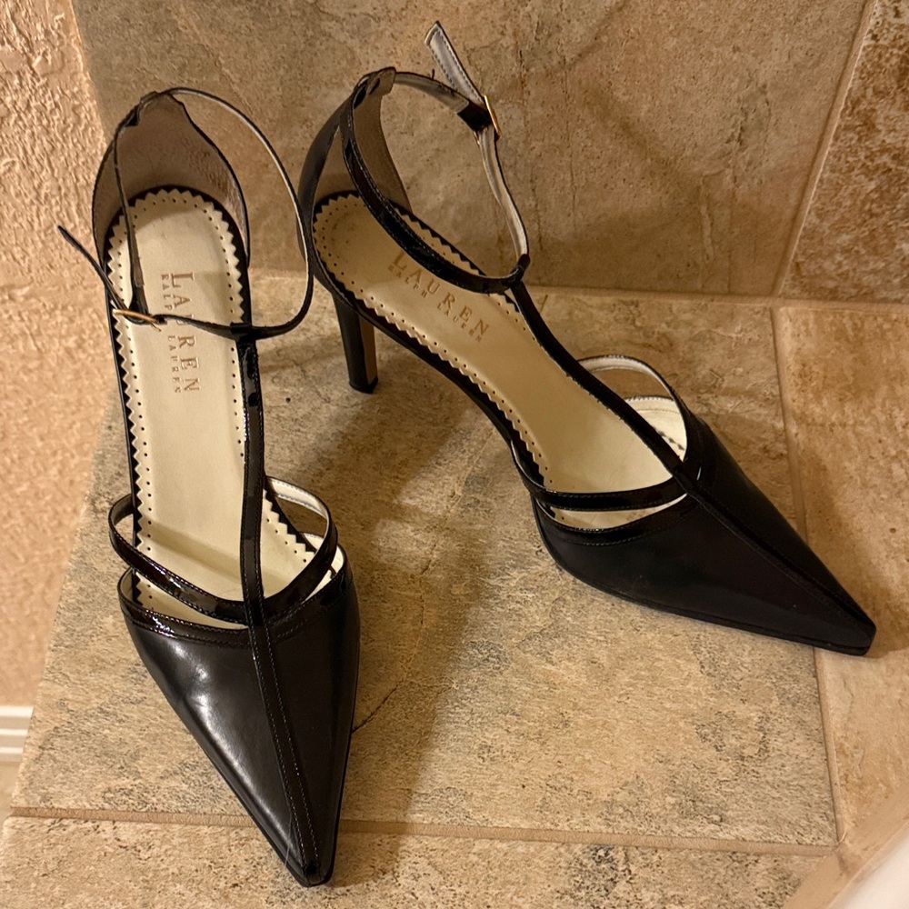 Ralph Lauren Black Leather shoes